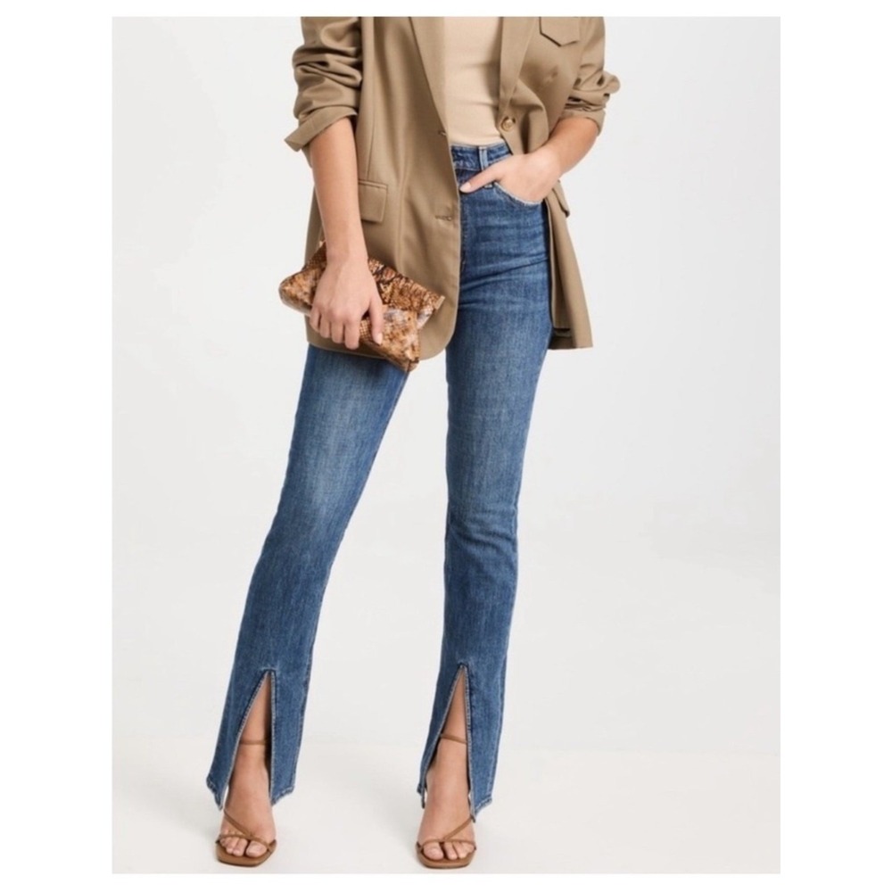 Pistola (Blue) Wilow Front Split Hem Jeans Womens 29 - Picture 3 of 8